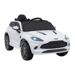 Aston Martin DBX na akumulator dla dzieci Biały + Pilot + EVA + Pasy + Wolny Start + Audio LED