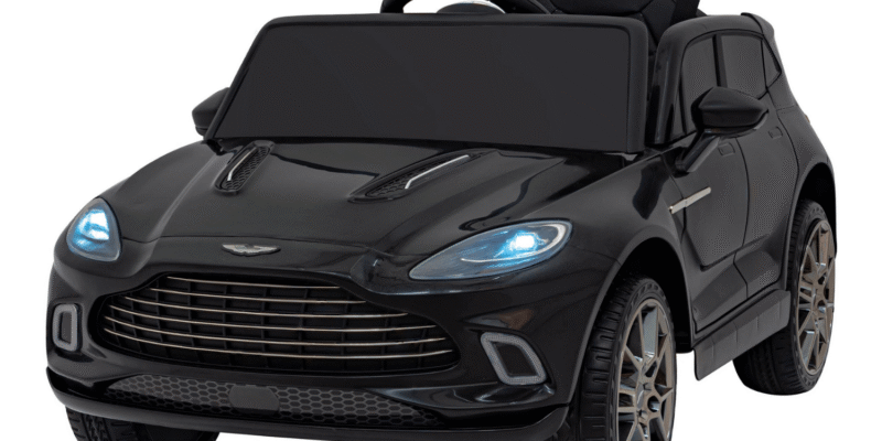 aston martin dbx na akumulator dla dzieci czarny pilot eva pasy wolny start audio led - zdjecie produktu 1