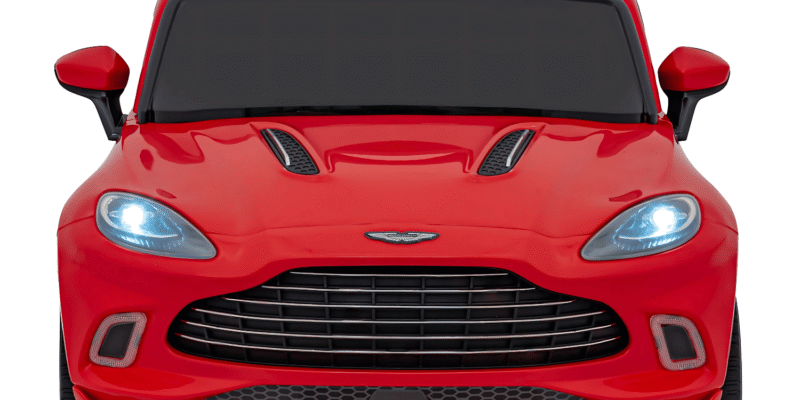aston martin dbx na akumulator dla dzieci czerwony pilot eva pasy wolny start audio led - zdjecie produktu 2