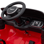 Aston Martin DBX na akumulator dla dzieci Czerwony + Pilot + EVA + Pasy + Wolny Start + Audio LED - obrazek 5