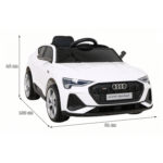 Audi E-Tron Sportback dla dzieci Biały + Pilot + Napęd 4x4 + Wolny Start + Radio MP3 + LED - obrazek 10