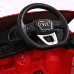 Audi Q8 Lift na akumulator dla dzieci Czerwony + Pilot + EVA + Wolny Start + MP3 USB + LED - obrazek 6