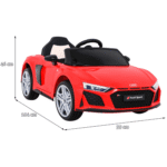 Audi R8 LIFT Samochodzik na akumulator Czerwony + Pilot + Koła EVA + MP3 + LED - obrazek 5