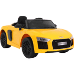 Audi R8 Spyder na akumulator Żółty + Pilot + EVA + Wolny Start + Radio MP3 + LED