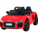 Audi R8 na akumulator dla dzieci Czerwony + Pilot + EVA + Wolny Start + MP3 LED - obrazek 3