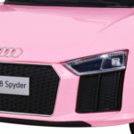 Audi R8 na akumulator dla dzieci Różowy + Pilot + EVA + Wolny Start + MP3 LED - obrazek 10