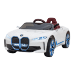 Autko BMW i4 na akumulator dla dzieci Biały + Wolny Start + EVA + Ekoskóra + Audio LED + Pilot - obrazek 2
