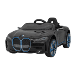 Autko BMW i4 na akumulator dla dzieci Czarny + Wolny Start + EVA + Ekoskóra + Audio LED + Pilot - obrazek 2