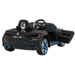 Autko BMW i4 na akumulator dla dzieci Czarny + Wolny Start + EVA + Ekoskóra + Audio LED + Pilot - obrazek 4