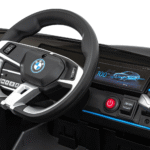 Autko BMW i4 na akumulator dla dzieci Czarny + Wolny Start + EVA + Ekoskóra + Audio LED + Pilot - obrazek 6