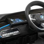 Autko BMW i4 na akumulator dla dzieci Czarny + Wolny Start + EVA + Ekoskóra + Audio LED + Pilot - obrazek 7