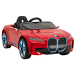 Autko BMW i4 na akumulator dla dzieci Czerwony + Wolny Start + EVA + Ekoskóra + Audio LED + Pilot
