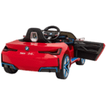Autko BMW i4 na akumulator dla dzieci Czerwony + Wolny Start + EVA + Ekoskóra + Audio LED + Pilot - obrazek 4