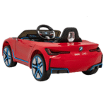 Autko BMW i4 na akumulator dla dzieci Czerwony + Wolny Start + EVA + Ekoskóra + Audio LED + Pilot - obrazek 5