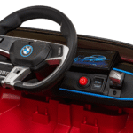 Autko BMW i4 na akumulator dla dzieci Czerwony + Wolny Start + EVA + Ekoskóra + Audio LED + Pilot - obrazek 6