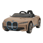 Autko BMW i4 na akumulator dla dzieci Złoty + Wolny Start + EVA + Ekoskóra + Audio LED + Pilot - obrazek 2