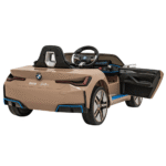 Autko BMW i4 na akumulator dla dzieci Złoty + Wolny Start + EVA + Ekoskóra + Audio LED + Pilot - obrazek 4