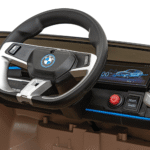 Autko BMW i4 na akumulator dla dzieci Złoty + Wolny Start + EVA + Ekoskóra + Audio LED + Pilot - obrazek 6