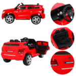 Autko City Rider dla dzieci Czerwony + Pilot + Regulacja kierownicy + Wolny Start + MP3 USB + LED - obrazek 5