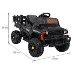 autko farmer pick up dla dzieci czarny pilot bagaznik lopatka eva mp3 led - zdjecie produktu 11