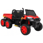 Autko Farmer Truck dla 2 dzieci Czerwony + Napęd 4x4 + Pilot + Kiper + Audio LED