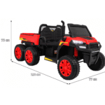 Autko Farmer Truck dla 2 dzieci Czerwony + Napęd 4x4 + Pilot + Kiper + Audio LED - obrazek 12