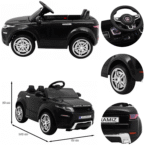 Autko Rapid Racer elektryczne dla dzieci Czarny + Pilot + Wolny Start + EVA + MP3 LED - obrazek 5