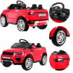 Autko Rapid Racer elektryczne dla dzieci Czerwony + Pilot + Wolny Start + EVA + MP3 LED - obrazek 4