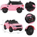 Autko Start Run na akumulator Różowy + Pilot + Funkcje bezpieczeństwa + MP3 LED - obrazek 5
