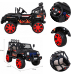 Autko terenowe Raptor Drifter Płomienie + Pilot + Napęd 4x4 + Schowek + Wolny Start + MP3 LED - obrazek 5