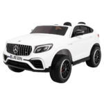 Auto Mercedes GLC 63S dla dzieci Biały + Napęd 4x4 + MP4 + LED + Ekoskóra + Wolny Start + EVA - obrazek 2
