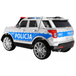 Auto SUV Policja na akumulator dla dzieci + Syreny + Światła + Megafon + Pilot + Wolny Start + EVA + Naklejki - obrazek 4