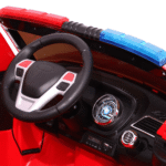 Auto SUV Straż Pożarna na akumulator dla dzieci + Syreny + Światła + Megafon + Pilot + Wolny Start + Naklejki - obrazek 6