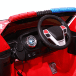 Auto SUV Straż Pożarna na akumulator dla dzieci + Syreny + Światła + Megafon + Pilot + Wolny Start + Naklejki - obrazek 7