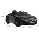 BMW I8 Lift Auto na akumulator Czarny + Pilot + Wolny Start + 3-pkt pasy + MP3 USB + LED - obrazek 5