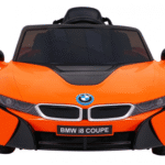 BMW I8 Lift Auto na akumulator Pomarańczowy + Pilot + Wolny Start + 3-pkt pasy + MP3 USB + LED - obrazek 7