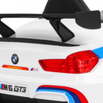 BMW M6 GT3 Auto na akumulator dla dzieci Biały + Nawiew powietrza + Dźwięki MP3 Światła + Pilot - obrazek 11