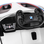 BMW M6 GT3 Auto na akumulator dla dzieci Biały + Nawiew powietrza + Dźwięki MP3 Światła + Pilot - obrazek 13