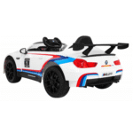 BMW M6 GT3 Auto na akumulator dla dzieci Biały + Nawiew powietrza + Dźwięki MP3 Światła + Pilot - obrazek 7