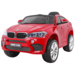 BMW X6M Elektryczne Autko dla dzieci Lakier Czerwony + Pilot + EVA + Wolny Start + Audio + LED - obrazek 2