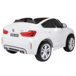 BMW X6M XXL dla 2 dzieci Biały + Pilot + Ekoskóra + Pasy + Wolny Start + MP3 USB + LED - obrazek 3