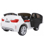 BMW X6M XXL dla 2 dzieci Biały + Pilot + Ekoskóra + Pasy + Wolny Start + MP3 USB + LED - obrazek 4