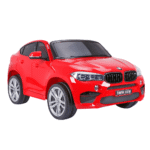 BMW X6M XXL dla 2 dzieci Czerwony + Pilot + Ekoskóra + Pasy + Wolny Start + MP3 USB + LED