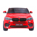 BMW X6M XXL dla 2 dzieci Czerwony + Pilot + Ekoskóra + Pasy + Wolny Start + MP3 USB + LED - obrazek 5