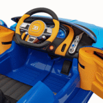 Bugatti Chiron na akumulator dla dzieci Niebieski + Pilot + Bagażnik + EVA + Amortyzatory + Audio LED - obrazek 10