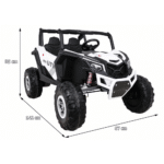 Buggy UTV-MX na akumulator dla dzieci Biały + Napęd 4x4 + Pilot + Audio LED + Schowek + EVA + Wolny Start - obrazek 12