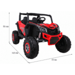 Buggy UTV-MX na akumulator dla dzieci Czerwony + Napęd 4x4 + Pilot + Audio LED + Schowek + EVA + Wolny Start - obrazek 12