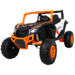 Buggy UTV-MX na akumulator dla dzieci Pomarańczowy + Napęd 4x4 + Pilot + Audio LED + Schowek + EVA + Wolny Start - obrazek 2