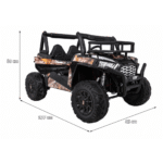 Buggy UTV Terenówka dla dzieci Czarny + Pilot + Bagażnik + Wolny Start + EVA + MP3 LED - obrazek 12