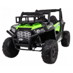 Buggy UTV Terenówka dla dzieci Zielony + Pilot + Bagażnik + Wolny Start + EVA + MP3 LED - obrazek 2